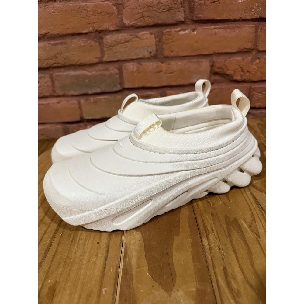 Crocs Men's 8 Women's 10 Ivory Echo Storm Tundra Shoes 209414-0HR Water Boating - Picture 3 of 7